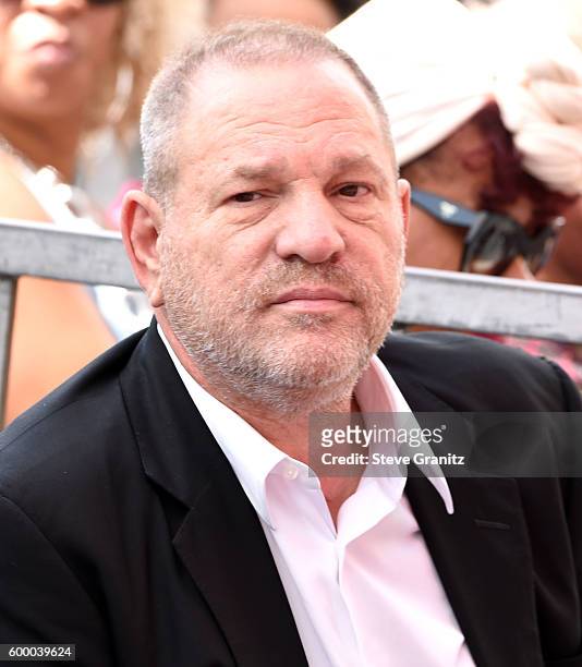 Harvey Weinstein at the Usher Honored With Star On The Hollywood Walk Of Fame on September 7, 2016 in Hollywood, California.