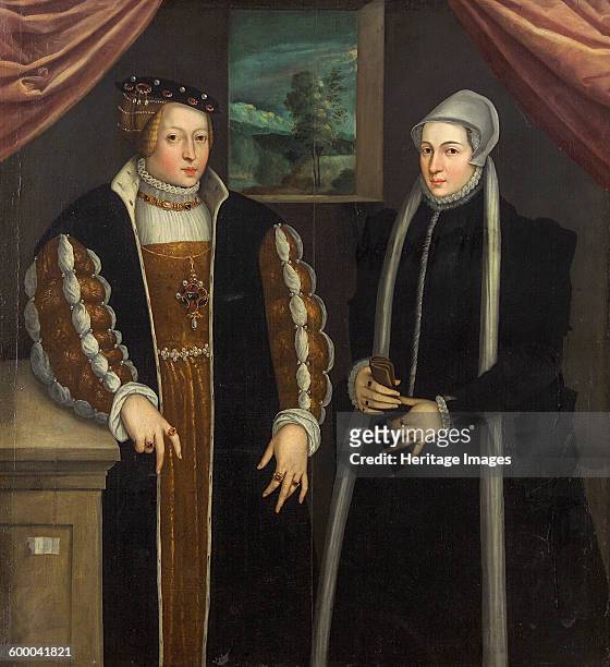 Double-portrait , c. 1580. Found in the collection of Art History Museum, Vienne. Artist : Anonymous.