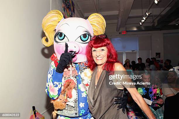 Costume designer/fashion stylist Patricia Fields attends the Patricia Field Art/Fashion Gallery during New York Fashion Week September 2016 at Howl!...