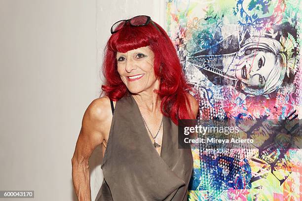 Costume designer/fashion stylist, Patricia Field attends the Patricia Field Art/Fashion Gallery during New York Fashion Week September 2016 at Howl!...