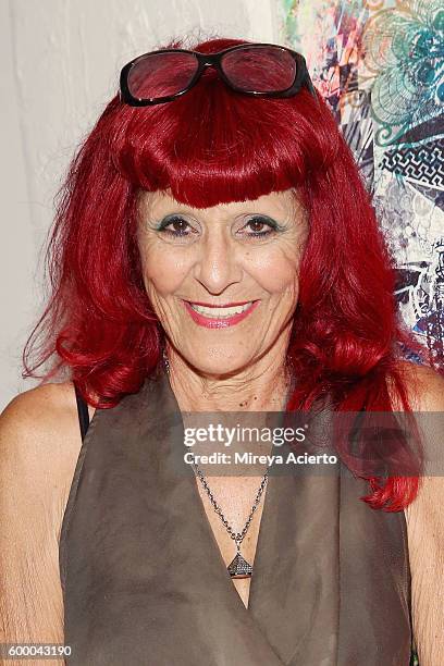 Costume designer/fashion stylist, Patricia Field attends the Patricia Field Art/Fashion Gallery during New York Fashion Week September 2016 at Howl!...