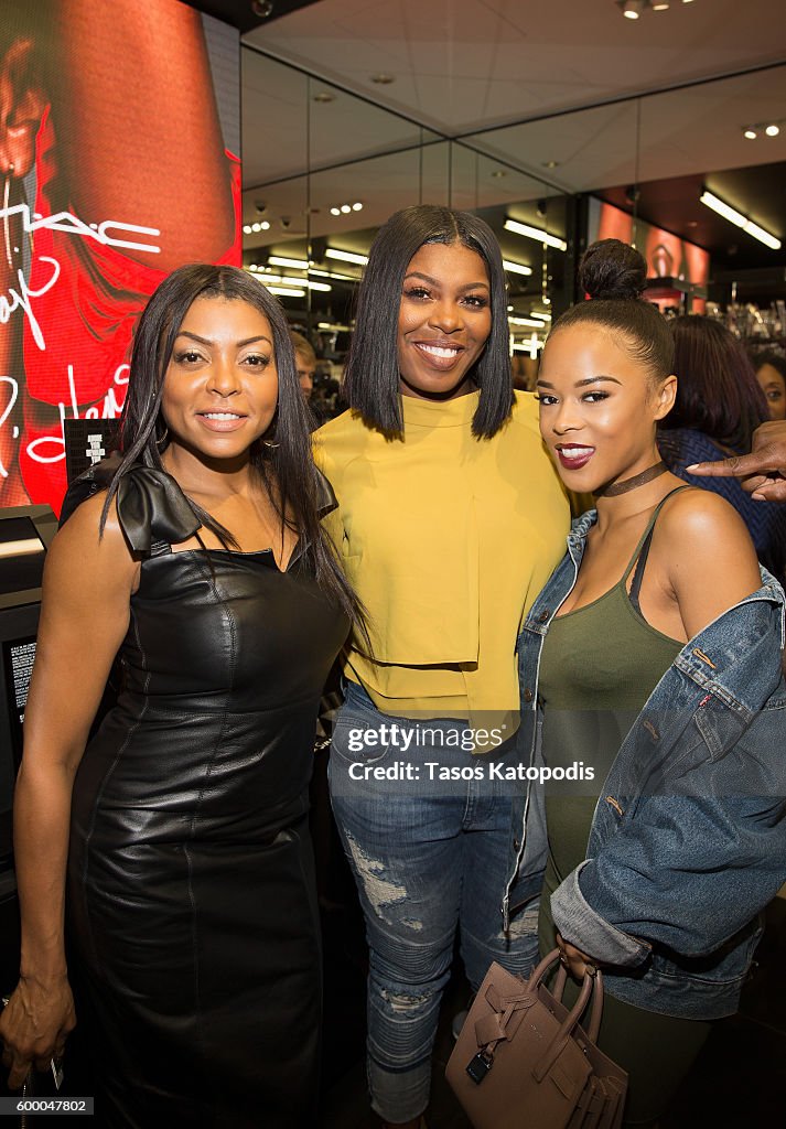 M.A.C Cosmetics Event With Taraji P. Henson At M.A.C Michigan Avenue