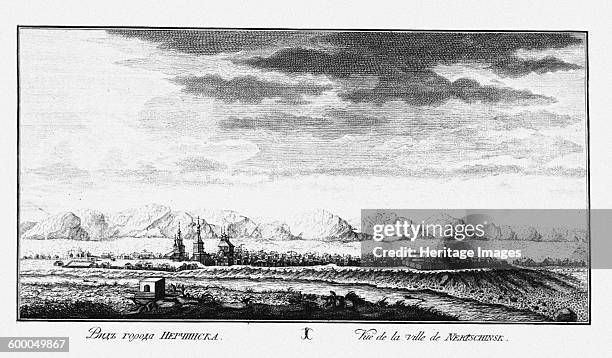 View of Nerchinsk, ca 1735, Nieuwsfoto's