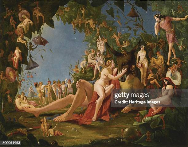 Midsummer Night's Dream, c. 1846. Private Collection. Artist : Montaigne, William John .