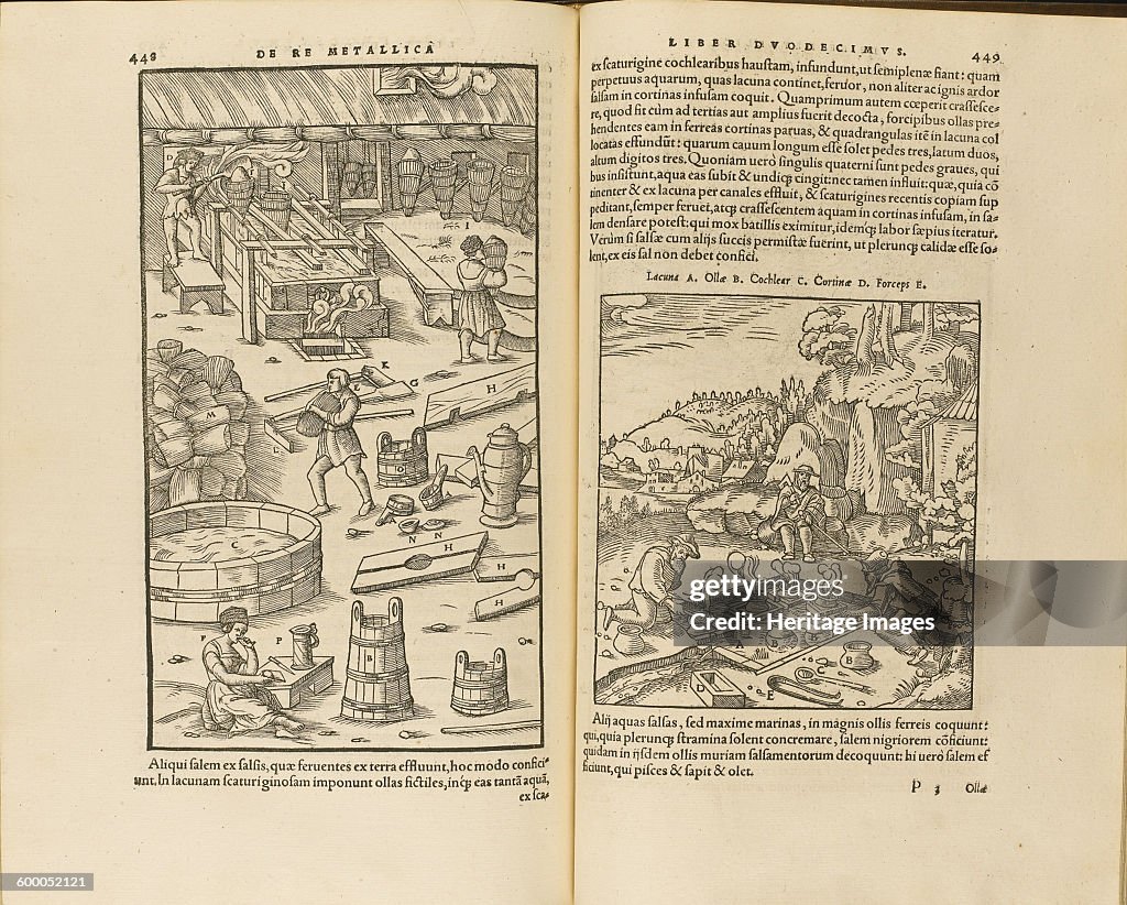 Illustration from De re metallica libri XII by Georgius Agricola, 1556