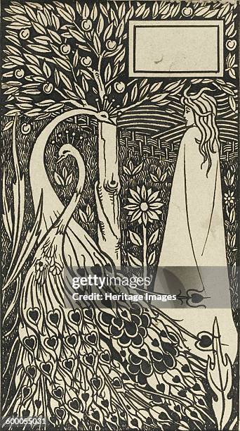 Illustration to the book Le Morte d'Arthur by Sir Thomas Malory, 1893-1894. Private Collection. Artist : Beardsley, Aubrey .