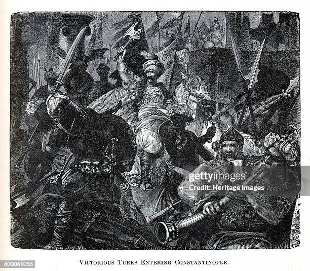 Victorious Turks Entering Constantinople, 1882. Private Collection. Artist : Anonymous.