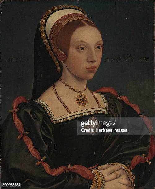 Portrait of a Young Woman , ca. 1540-1545. Found in the collection of Metropolitan Museum of Art, New York. Artist : Holbein, Hans, the Younger,...