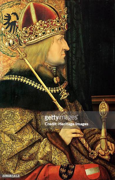 Portrait of Frederick III , Holy Roman Emperor, Late 15th century. Found in the collection of Ambras Castle, Innsbruck. Artist : Burgkmair, Hans, the...