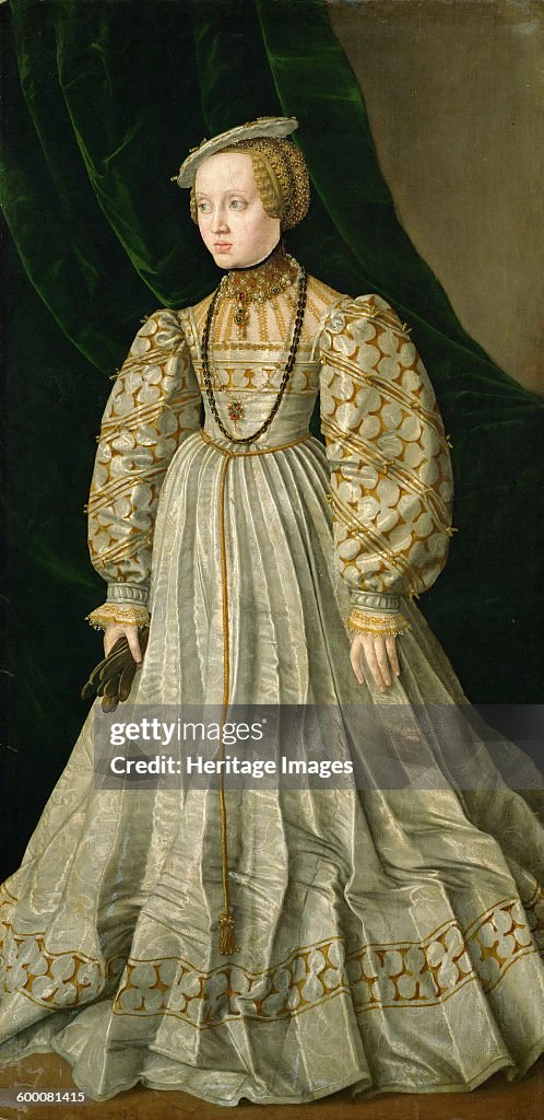 Archduchess Anna of Austria (1528-1590), daughter of Emperor Ferdinand I, ca 1545