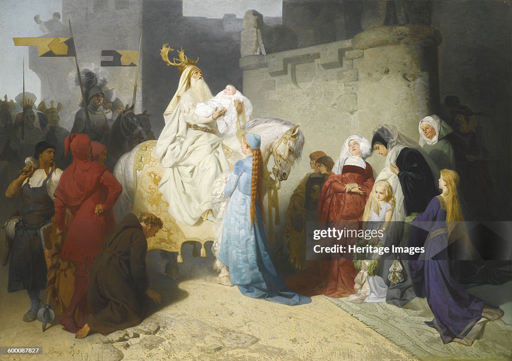 Merlin presenting the future King Arthur, 1873