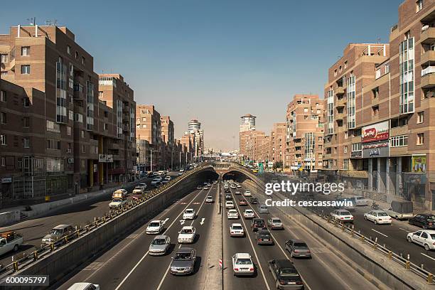 tohid tunnel in tehran - iran landschaft stock-fotos und bilder