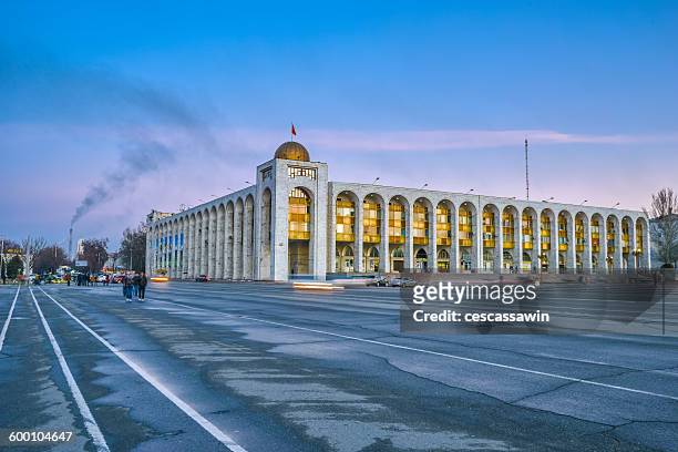 ala-too square, bishkek, kyrgyzstan, central asia - bishkek stock pictures, royalty-free photos & images