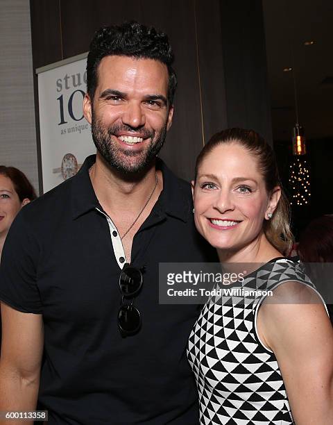 Benjamin Ayres and Tara Spencer-Nairn attend the 8th Annual Bask-It-Style Media Day At The Thompson Hotel By GLO Communications on September 7, 2016...