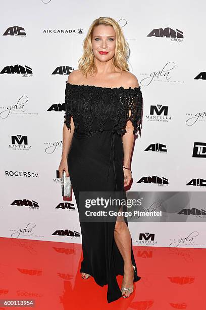 Actress Laurie Holden attends the 2016 Toronto International Film Festival 'AMBI Gala' at Ritz Carlton on September 7, 2016 in Toronto, Canada.