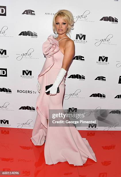 Pamela Anderson attends the 2016 Toronto International Film Festival 'AMBI Gala' at Ritz Carlton on September 7, 2016 in Toronto, Canada.