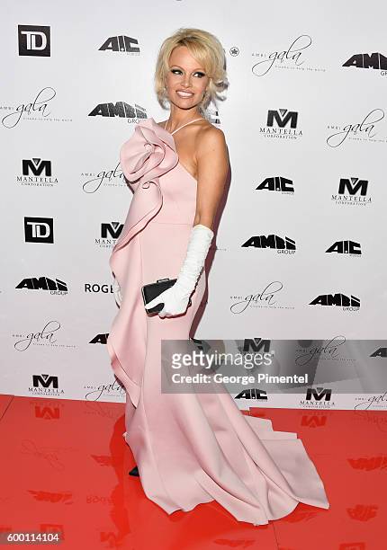 Pamela Anderson attends the 2016 Toronto International Film Festival 'AMBI Gala' at Ritz Carlton on September 7, 2016 in Toronto, Canada.