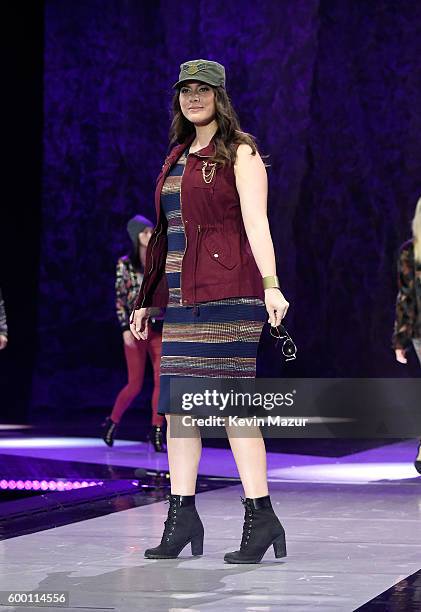 Models walk the runway as Macy's Presents Fashion's Front Row kicks-off New York Fashion Week at The Theater at Madison Square Garden on September 7,...