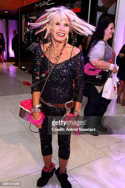 Designer Betsey Johnson attends the Macy's Presents Fashion's Front Row after party at Macy's Herald Square on September 7, 2016 in New York City.