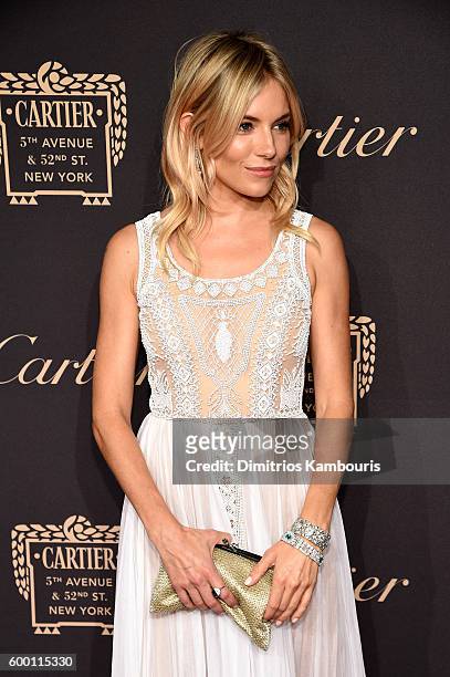 Sienna Miller attends the Cartier Fifth Avenue Grand Reopening Event at the Cartier Mansion on September 7, 2016 in New York City.
