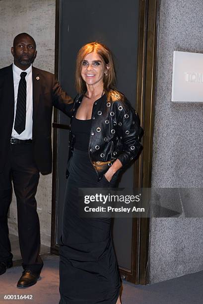 Carine Roitfeld attends Tom Ford fashion show during New York Fashion Week at 99 East 52nd Street on September 7, 2016 in New York City.