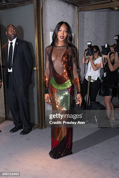 Naomi Campbell attends Tom Ford fashion show during New York Fashion Week at 99 East 52nd Street on September 7, 2016 in New York City.