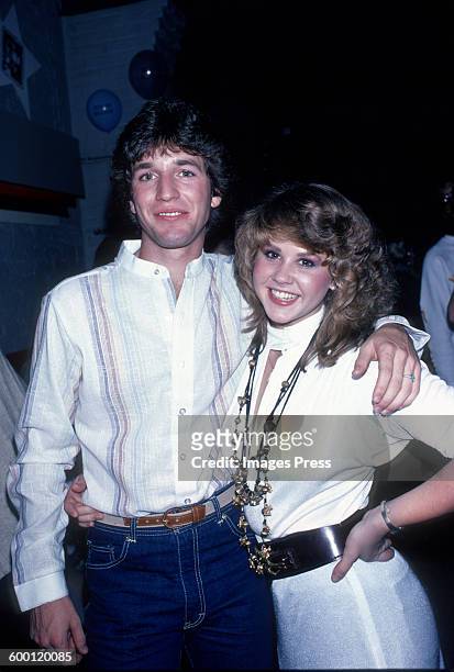 Linda Blair and co-star Jim Bray attends the Promotional Party for "Roller Boogie" circa 1979 in New York City.