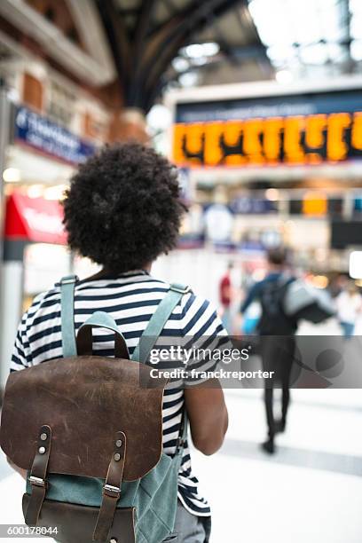 solo traveler in london liverpool street station - liverpool street railway station stock pictures, royalty-free photos & images