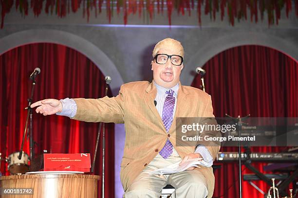 Comedian Martin Short, as Jiminy Glick, attends the 2016 Toronto International Film Festival 'AMBI Gala' at Ritz Carlton on September 7, 2016 in...