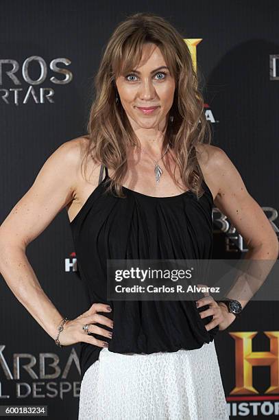 Actress Kirsty Mitchell presents "Barbaros, El Despertar" at Palacio de Congresos during FesTVal 2016 - Day 4 Television Festival on September 8,...