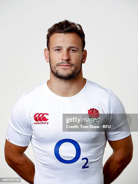 Danny Care of England poses for a portrait during the England Elite Player Squad photo call at The Lensbury on August 7, 2016 in Teddington, England.