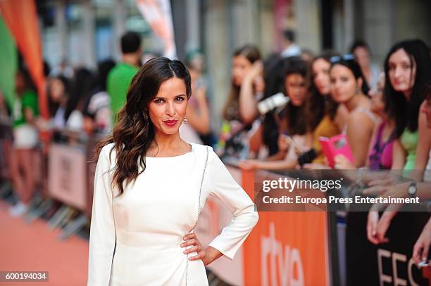 Paula Prendes attends 'Victor Ros' premiere at Principal Theater during FesTVal 2016 Televison Festival on September 7, 2016 in Vitoria-Gasteiz,...