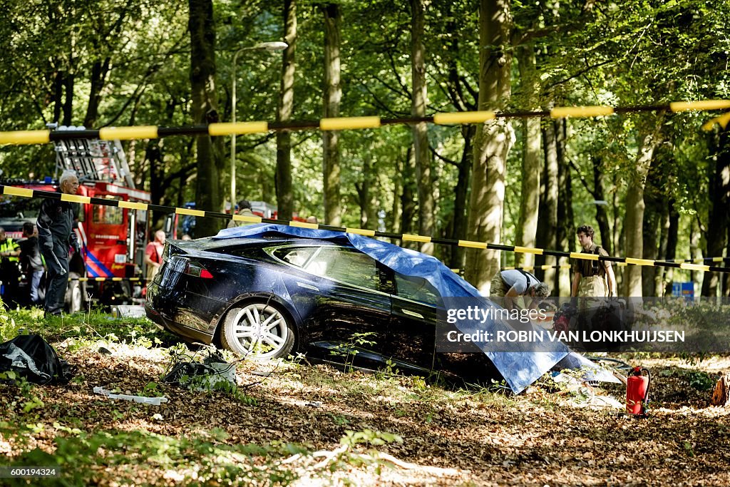 NETHERLANDS-US-TRANSPORT-TESLA-ACCIDENT
