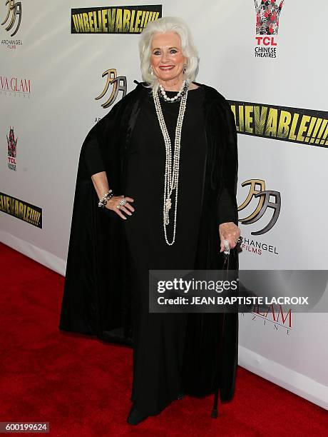 Celeste Yarnall attends the World Premiere Screening of "Unbelievable!!!!!" A Sci-Fi Adventure Parody in Hollywood, California, on September 7, 2016....