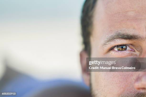 half face - eye cross section stock pictures, royalty-free photos & images