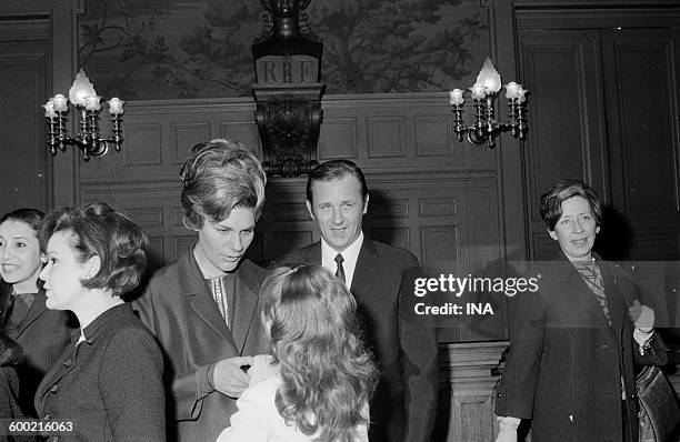 Albert Uderzo during the marriage of René Goscinny and Gilberte Polaro-Milo in the city hall of the 16th district of Paris.