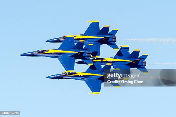 blue angels air show - air show stock pictures, royalty-free photos & images