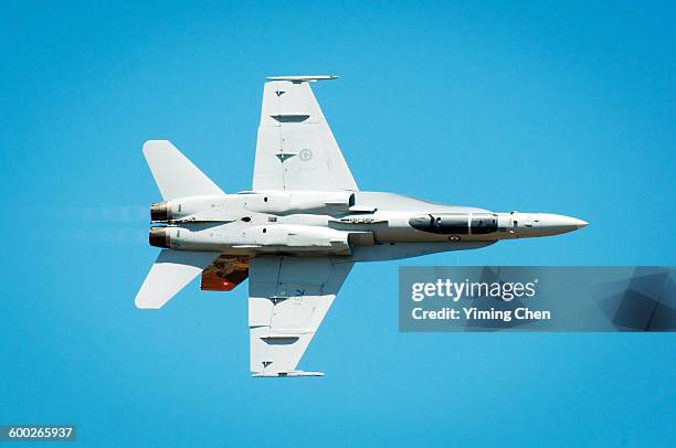 mcdonnell douglas cf-18 hornet - airshow stock pictures, royalty-free photos & images
