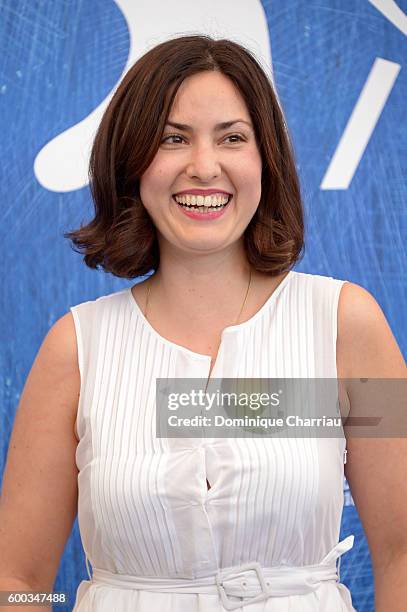 Director Rebecca Zlotowski attends a photocall for 'Planetarium' during the 73rd Venice Film Festival at Palazzo del Casino on September 8, 2016 in...