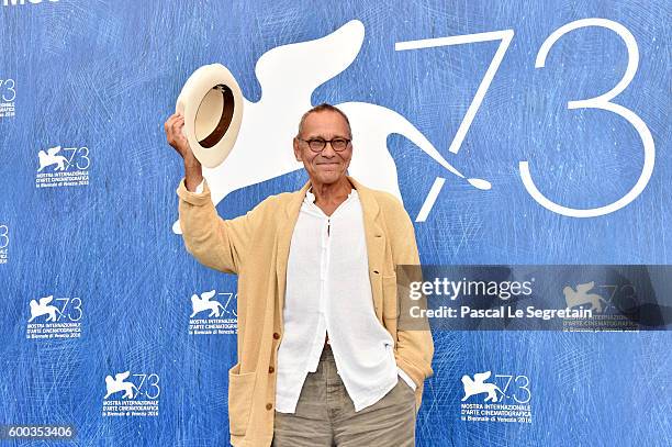 Director Andrej Koncalovskij attends a photocall for 'Paradise' during the 73rd Venice Film Festival at Palazzo del Casino on September 8, 2016 in...