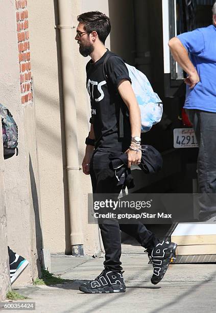 Musician Kyle Simmons of "Bastille" is seen on September 7, 2016 at Jimmy Kimmel Live in Los Angeles, CA.