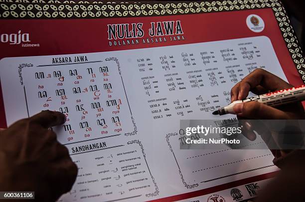 Traditional Javanese Alphabet In Indonesia Photos and Premium High Res ...