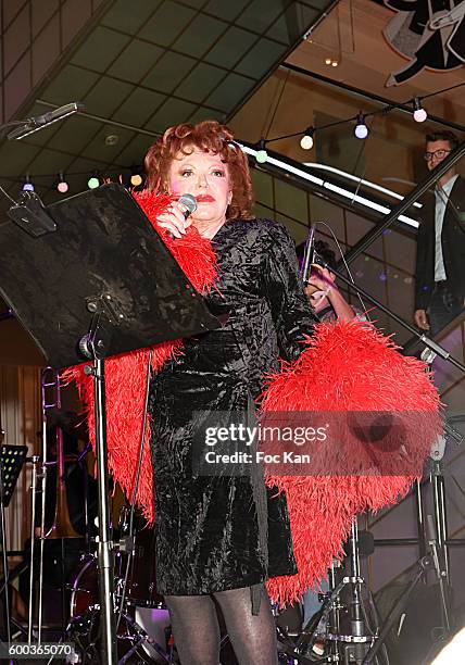 Singer Regine former owner of Club Chez Regine performs during the '"Paris" : Exhibition Unveiling Cocktail Party at Le Bon Marche on September 7,...