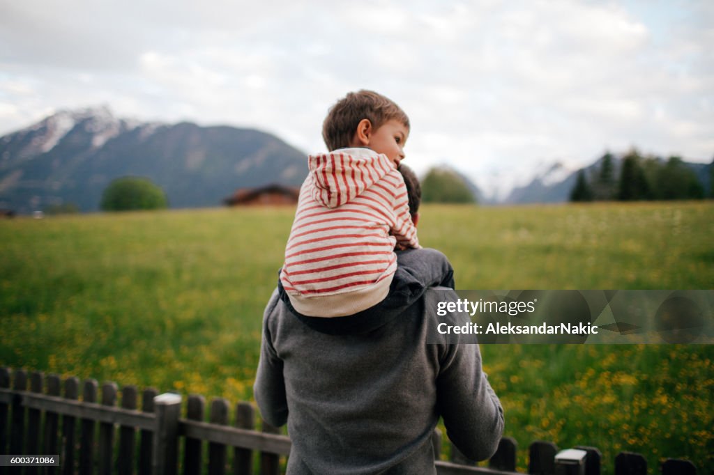 Genießen Sie die Landschaft 