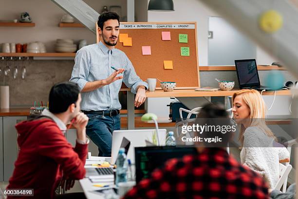 business analyses in home office. - swot analysis stock pictures, royalty-free photos & images