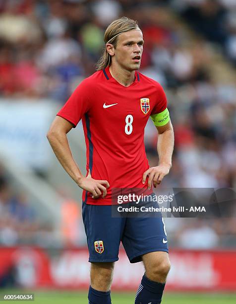 Iver Fossum of Norway U21 during the UEFA European U21 Championship Qualifier Group 9 match between England U21 and Norway U21 at Colchester...