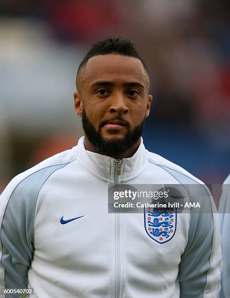 Nathan Redmond of England U21 during the UEFA European U21 Championship Qualifier Group 9 match between England U21 and Norway U21 at Colchester...