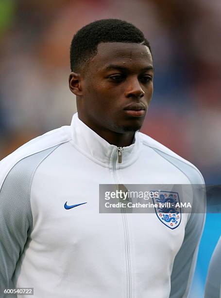 Dominic Iorfa of England U21 during the UEFA European U21 Championship Qualifier Group 9 match between England U21 and Norway U21 at Colchester...