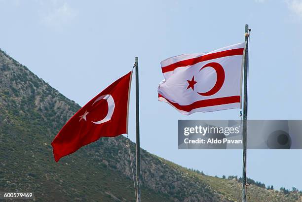 turkish cyprus, bellapais - cyprus stockfoto's en -beelden