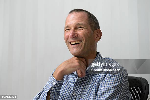 Jeff Jordan, general partner of Andreessen Horowitz, smiles during an interview in Tokyo, Japan, on Thursday, Sept. 8, 2016. Airbnb Inc.'s public...